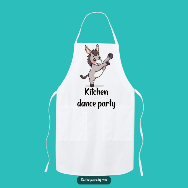 Funny Kawaii Donkey Kicking Apron: Cook Up a Storm with a Kick