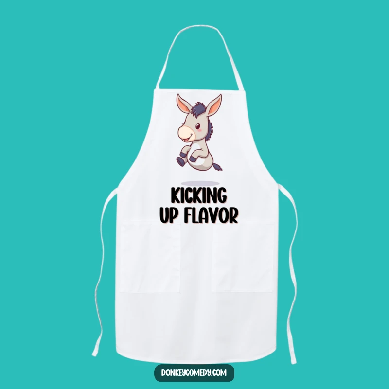 Funny Donkey Floppy Ears Kicking Legs Apron - Kitchen Fun for Chefs