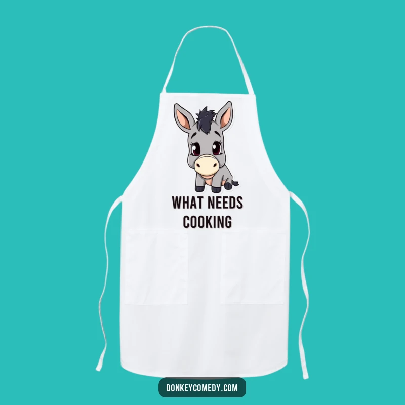 Funny Donkey Head Tilt Apron - Chef's Curious Kitchen Gift