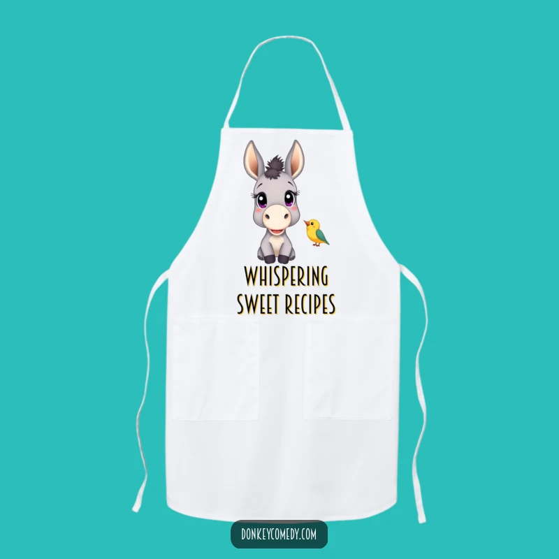 Funny Donkey Bird Listener Apron - Curious Chef Kitchen Accessory Gift