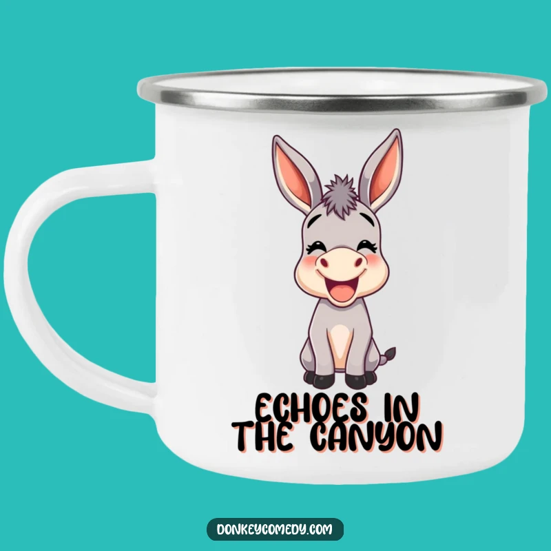 Funny Donkey Big Ears Camp Mug - Hilarious Donkey Adventure Gift