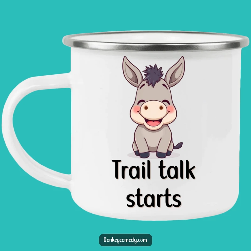 Funny Donkey Braying Camping Mug: Cheerful Outdoor Gift for Trail Smiles