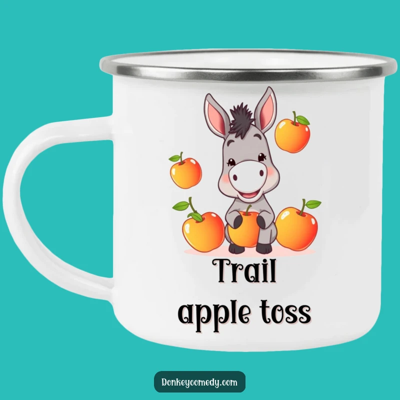 Funny Donkey Camping Mug: Mischievous Fruit Fun, Hilarious Outdoor Gear, Perfect Gift!
