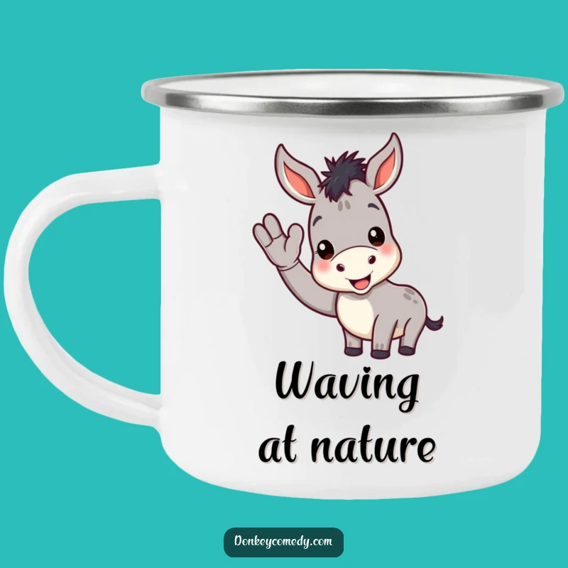 Funny Donkey Camping Mug: Durable and Cheerful Wave Outdoor Drinkware