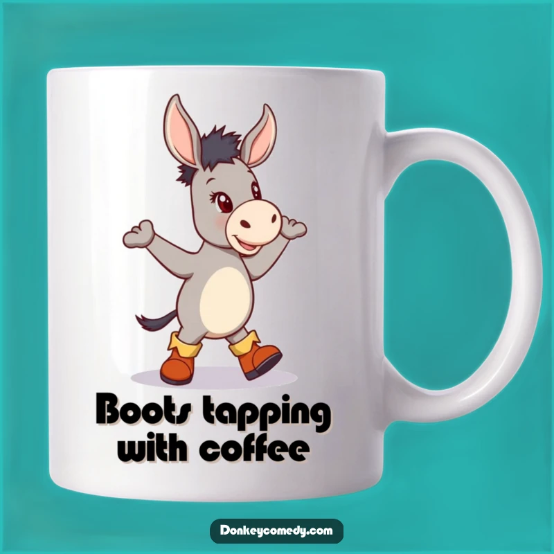 Funny Donkey Boots Jig Mug - Hilarious Dancing Donkey Gift