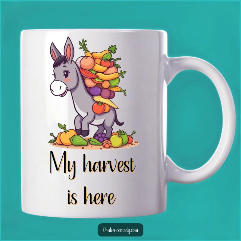 Funny Donkey Farm Produce Mug - Humorous Farmer Gift