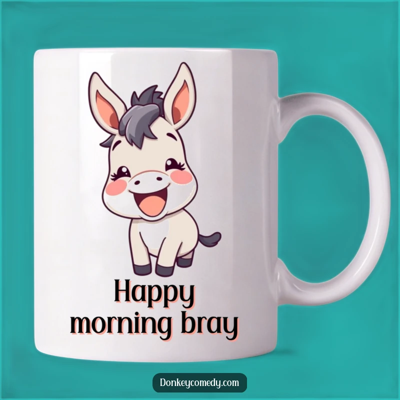 Funny Kawaii Donkey Bray Mug: Hear the Laughter with this Hilarious Gift