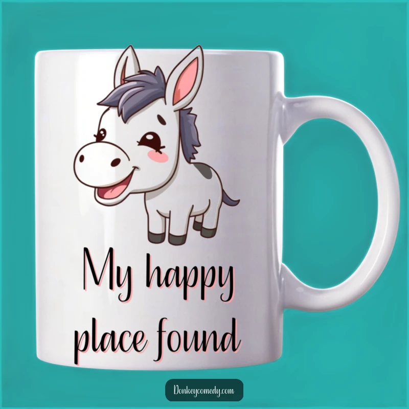 Funny Kawaii Donkey Braying Mug: The Perfect Cheerful Gift for Donkey Lovers