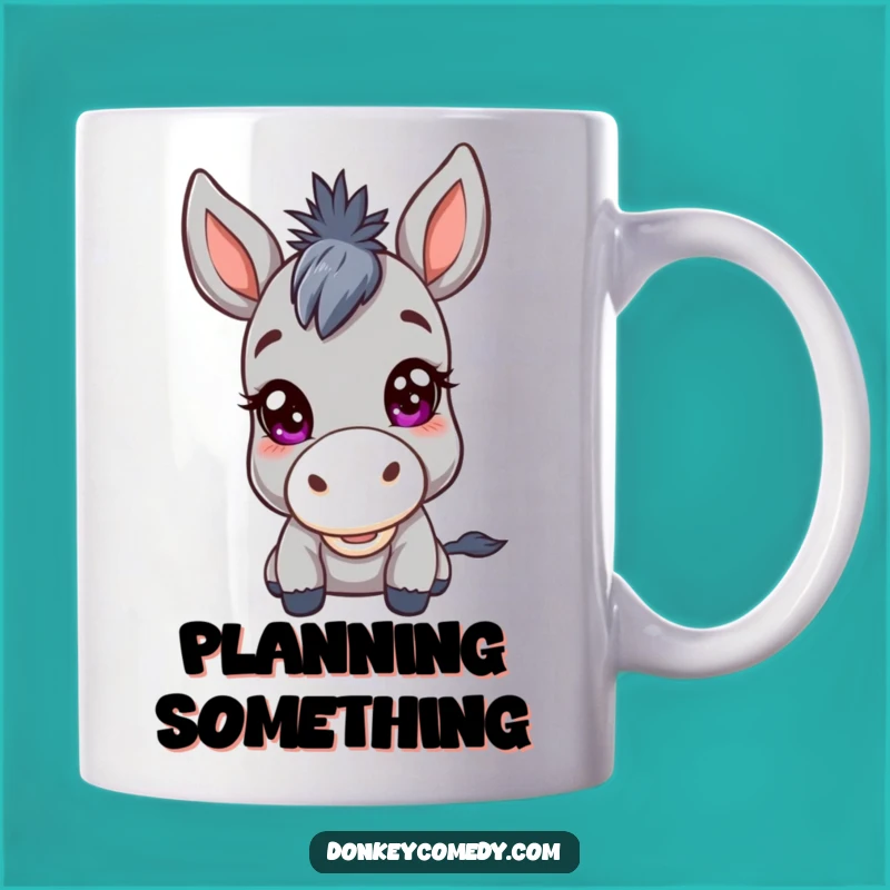 Funny Kawaii Donkey Mischief Mug: A Tease in Every Sip