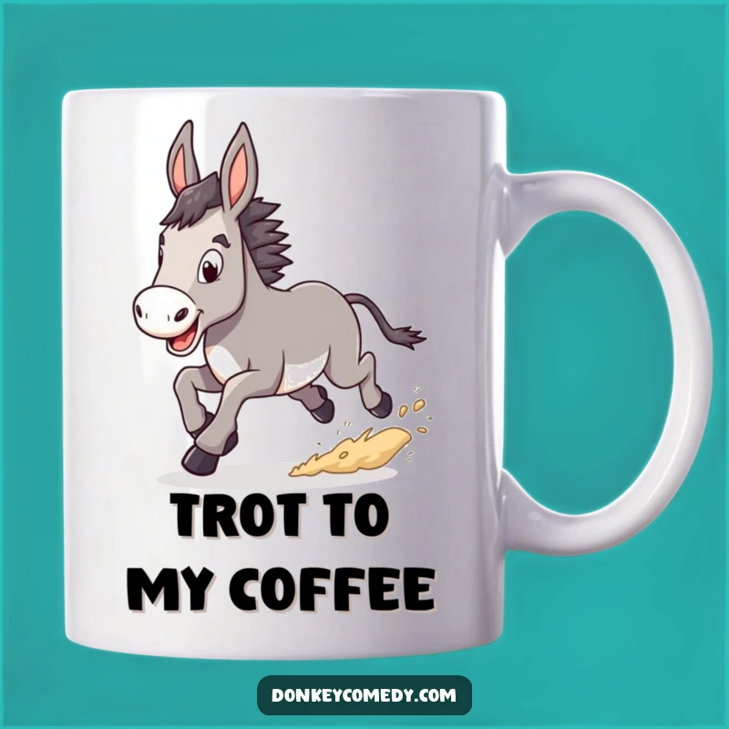 Funny Trotting Donkey Mug: Determined Energy and Humor, a Perfect Funny Gift