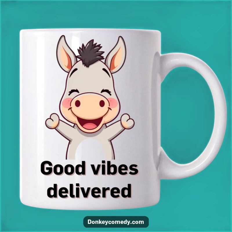 Funny Kawaii Donkey Nodding Mug: Your Daily Dose of Cheerful Greetings