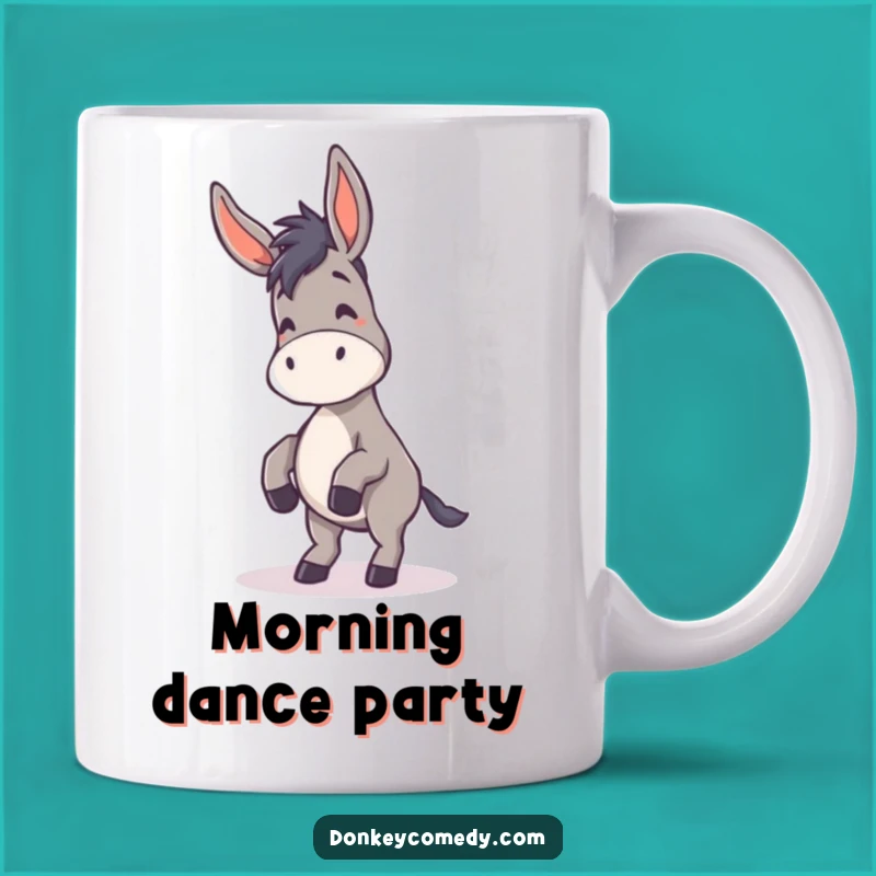 Funny Donkey Dance Mug - Floppy Ears & Silliness, Perfect Gift for Joyful Vibes