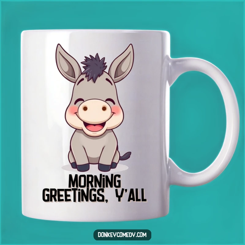Funny Donkey Braying Mug: Perfect Cheerful Gift for Animal Lovers