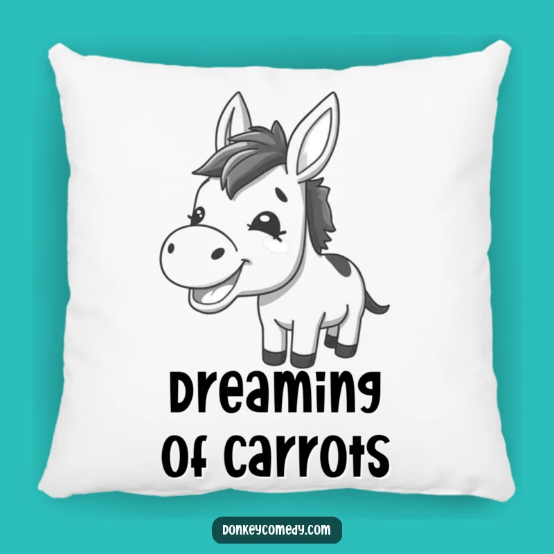 Cozy Funny Kawaii Donkey Braying Pillow: Rest Your Head on Happiness