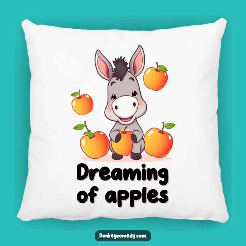 Funny Donkey Pillow: Mischievous Comfort, Hilarious Fruit Accent, Perfect Gift!