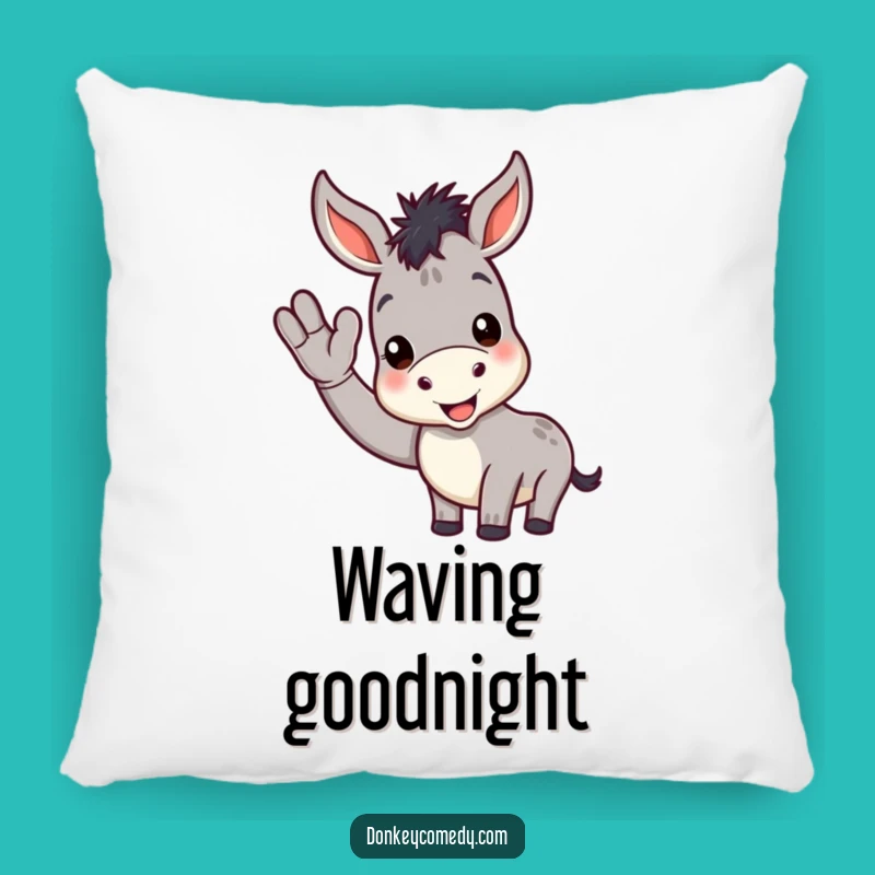 Funny Donkey Pillow: Soft and Cheerful Wave Accent Decor