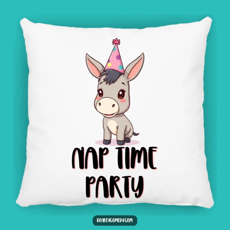 Funny Party Donkey Pillow - Kawaii Animal Oversized Party Hat Cushion
