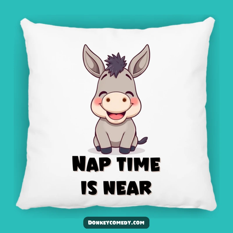 Funny Donkey Braying Pillow: Cheerful Accent Gift for Cozy Laughter