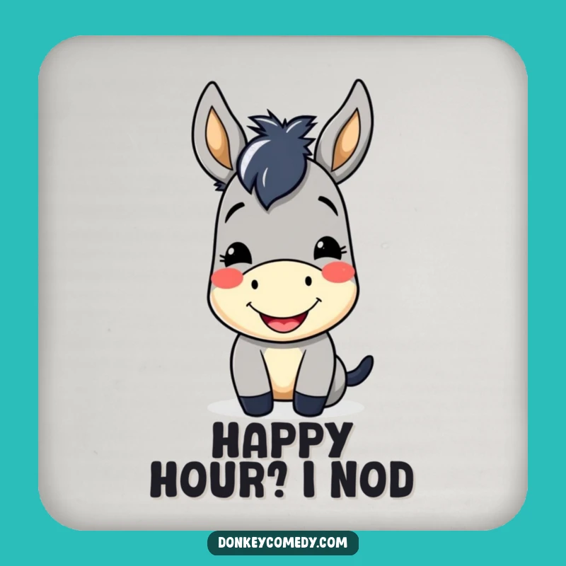 Funny Kawaii Donkey Coaster Set: Protect Surfaces with a Smile