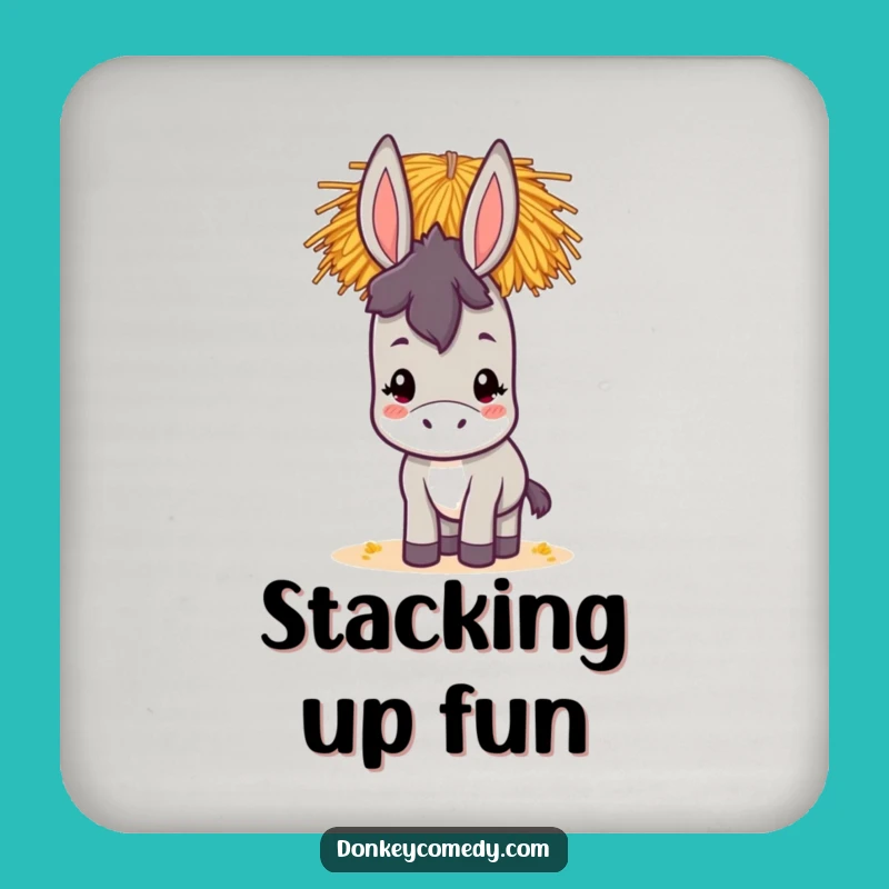 Funny Kawaii Donkey Coasters: Hilarious Hay-Balancing Protection for Your Surfaces