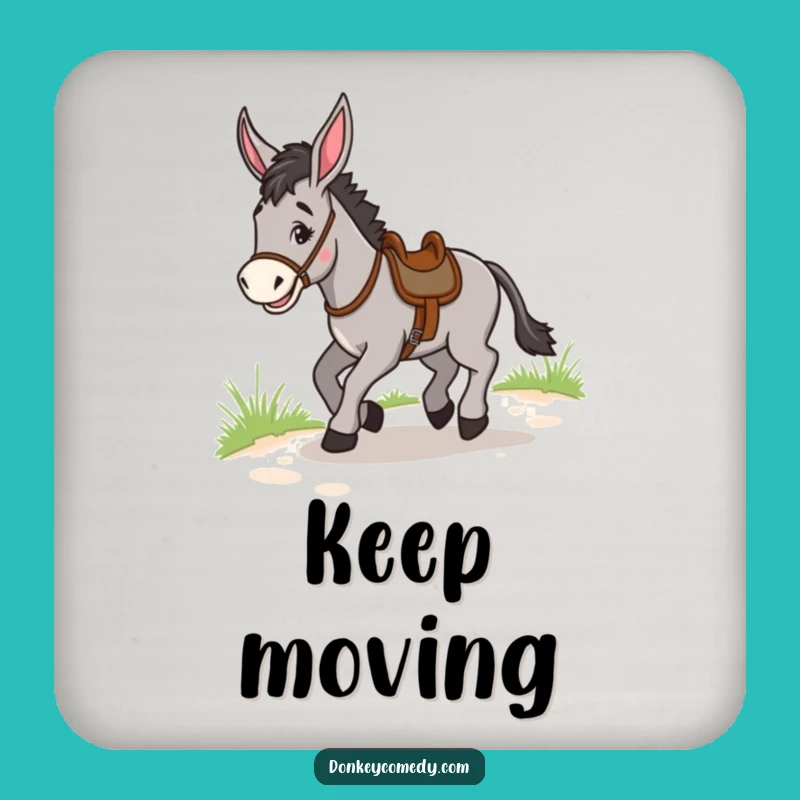 Funny Donkey Trotting Coaster Set: Joyful Gift for Tabletop Adventures