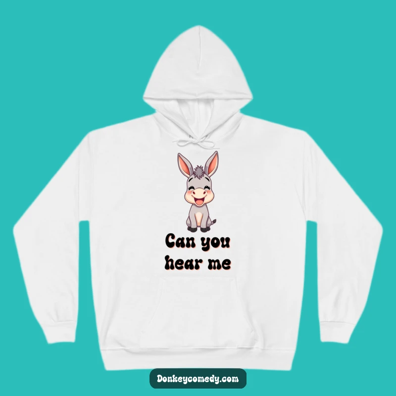 Funny Donkey Big Ears Hoodie - Cozy & Hilarious Donkey Sound Gift