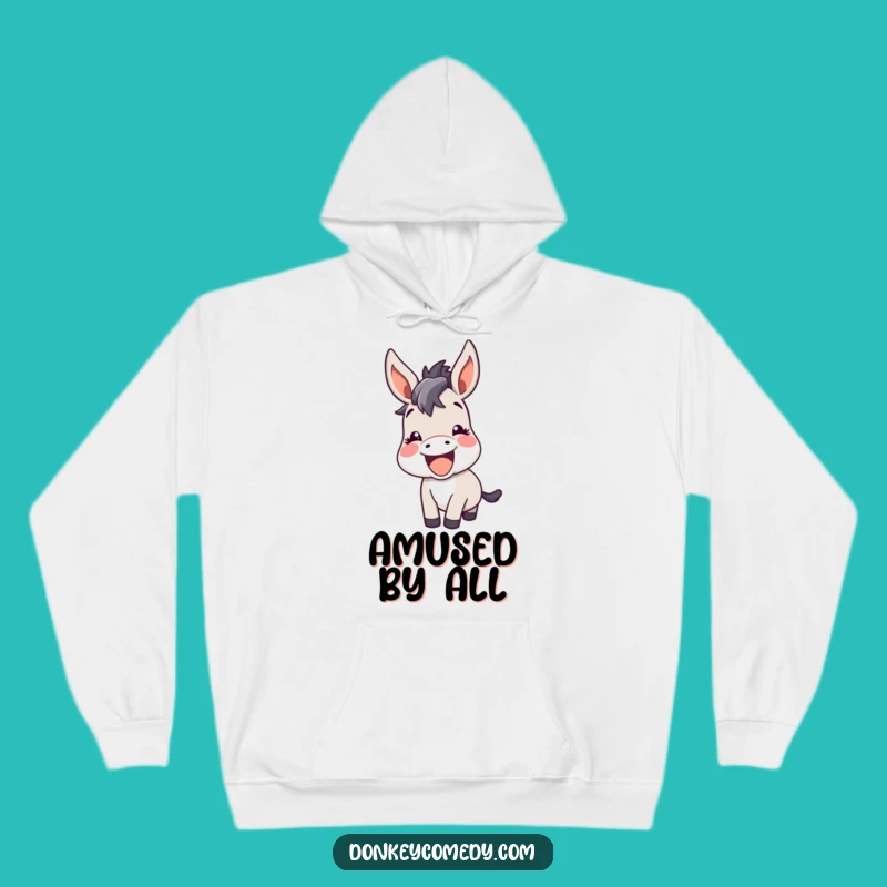 Cozy Funny Kawaii Donkey Hoodie: Warm Up with Happy Bray and Comfort
