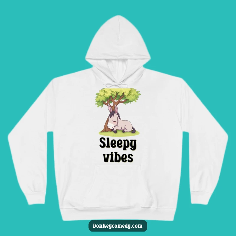 Cozy Funny Sleepy Donkey Hoodie - Warm Comfort for Relaxation!