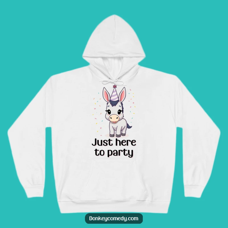 Funny Donkey Party Hat Hoodie: Cozy Up with This Hilarious Birthday Gift!
