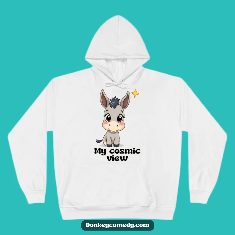 Funny Donkey Star Gazing Hoodie: Cozy Wonder Gift for Night Sky Lovers