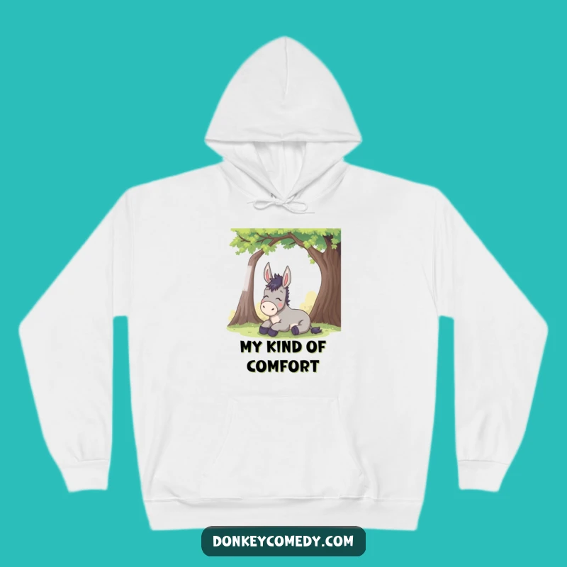 Funny Donkey Sigh Hoodie: Cozy Comfort and Hilarious Relief Humor, Great Gift!