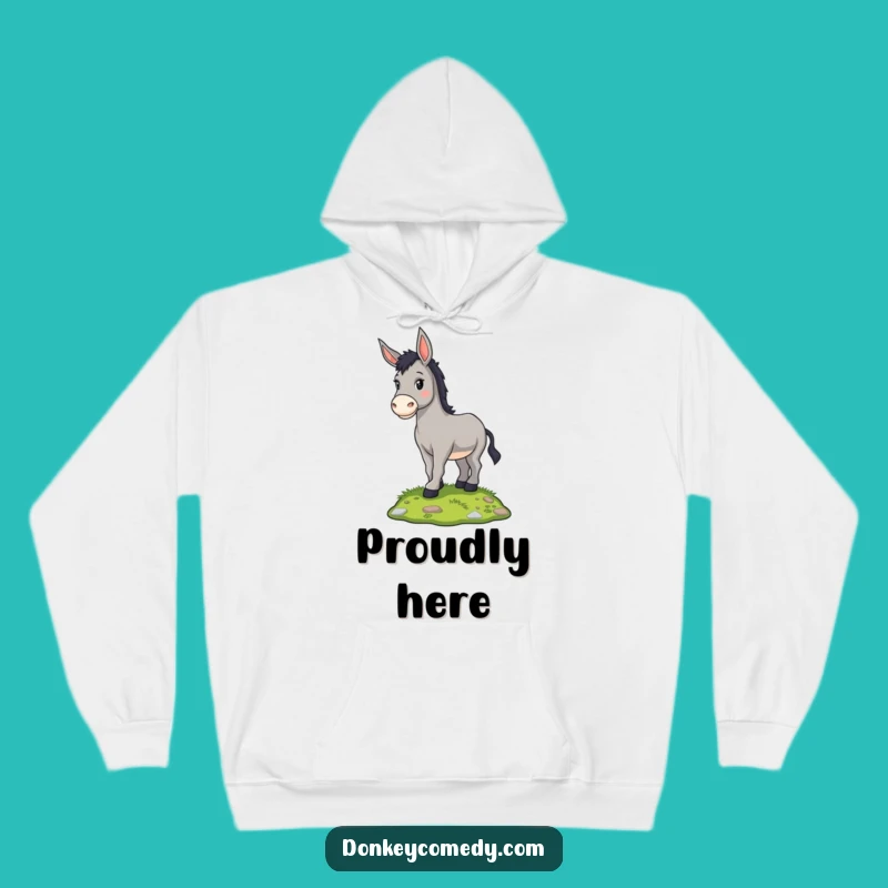 Cozy Funny Proud Donkey Hoodie - Warm Comfort with a Smile!
