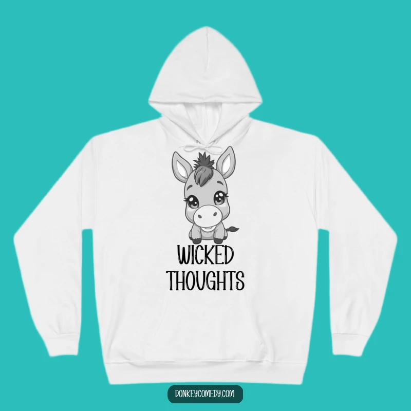 Cozy Funny Kawaii Donkey Mischief Hoodie: Snuggle Up with Sass