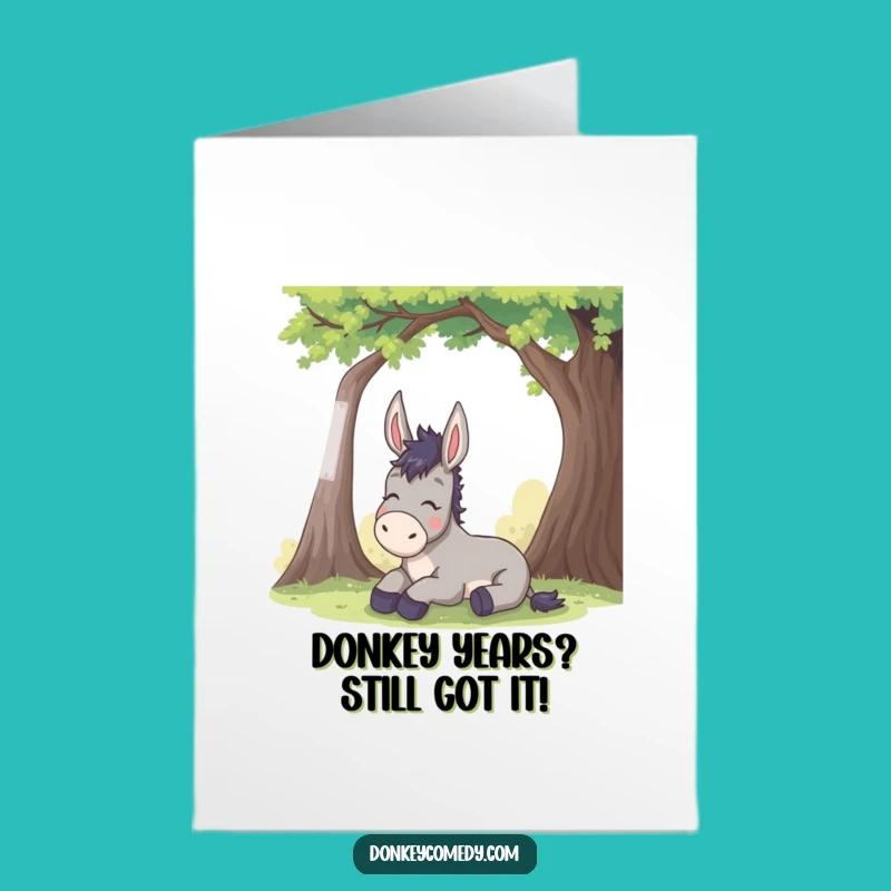 Free Printable Donkey Birthday Card Funny Downloadable Gift for Him Her