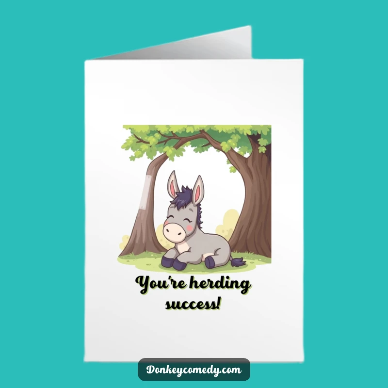 Free Printable Donkey Congratulations Card Hilarious Downloadable Gift Idea