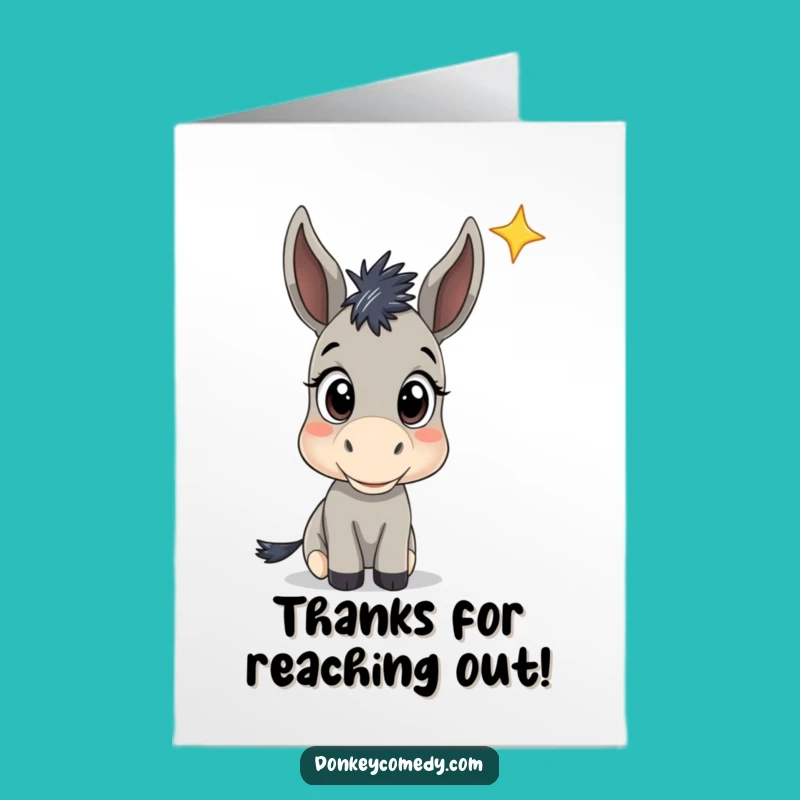 Funny Free Printable Thank You Donkey Card - Thanks for the Inspiration!