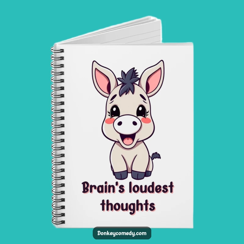 Funny Donkey Notebook: Kawaii Donkey With Big Ears for Hilarious Note-Taking