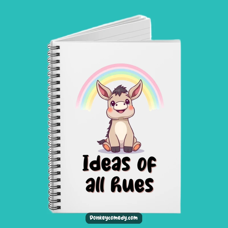 Funny Donkey Rainbow Notebook - Jot Down Your Dreams