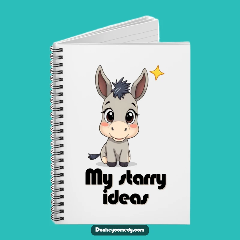 Funny Donkey Star Gazing Notebook: Curious Journal Gift for Inspired Thoughts