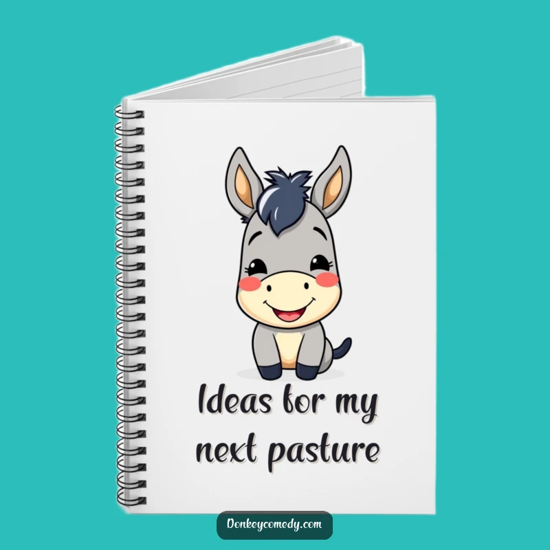 Funny Kawaii Donkey Notebook: Jot Down Ideas with a Smile
