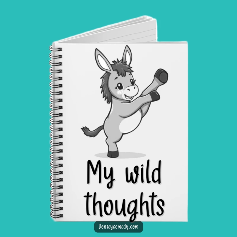 Funny Kawaii Donkey Kicking Notebook: Capture Your Playful Ideas