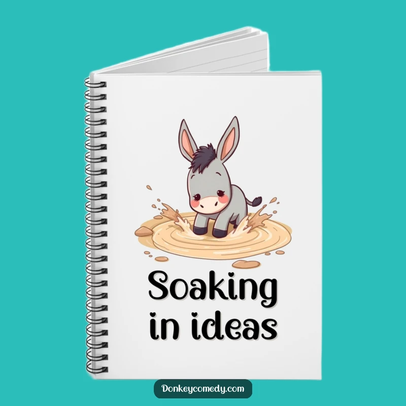 Funny Muddy Donkey Notebook - Jot Down Your Playful Ideas