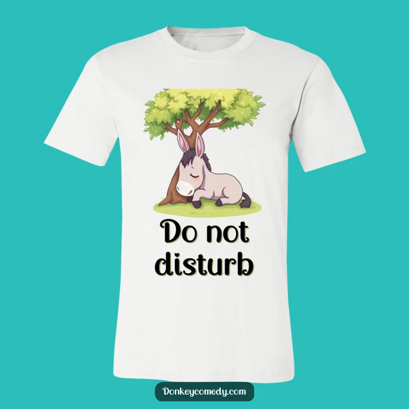 Funny Sleepy Donkey T-Shirt - Comedic Relaxation Apparel!