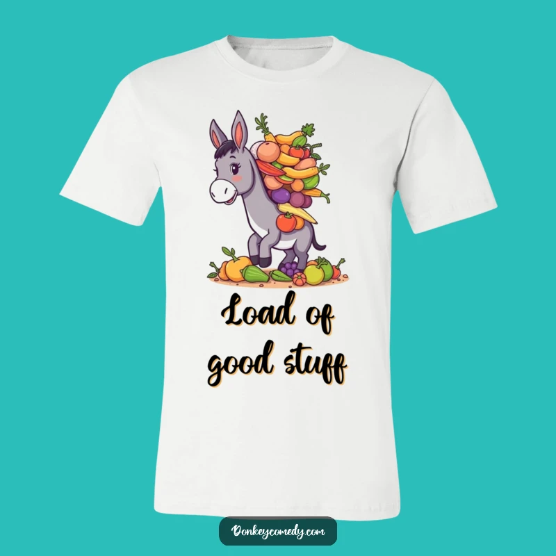 Funny Donkey Farm Load T-Shirt - Hilarious Harvest Tee