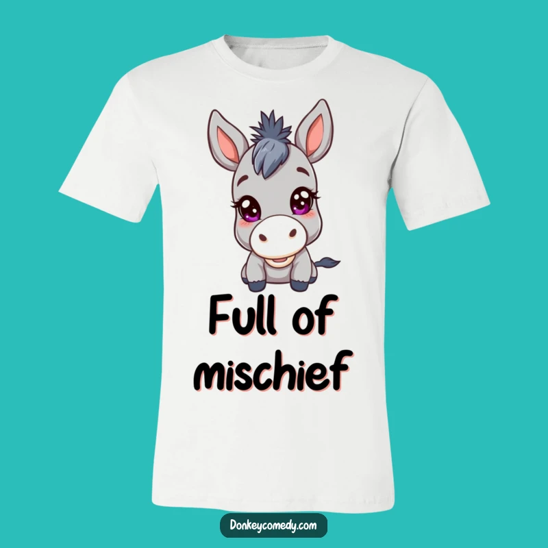 Funny Kawaii Donkey Mischief T-Shirt: Wear Your Playful Intentions