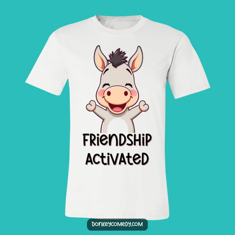Funny Kawaii Donkey Nodding T-Shirt: Wear a Friendly Smile