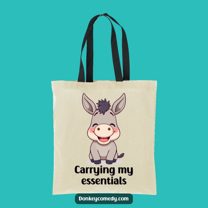Funny Donkey Braying Tote Bag: Cheerful Carry-All Gift for Daily Smiles