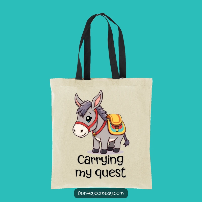 Funny Kawaii Donkey Tote Bag: Carry Your Gear, Hilarious Gift for Travelers